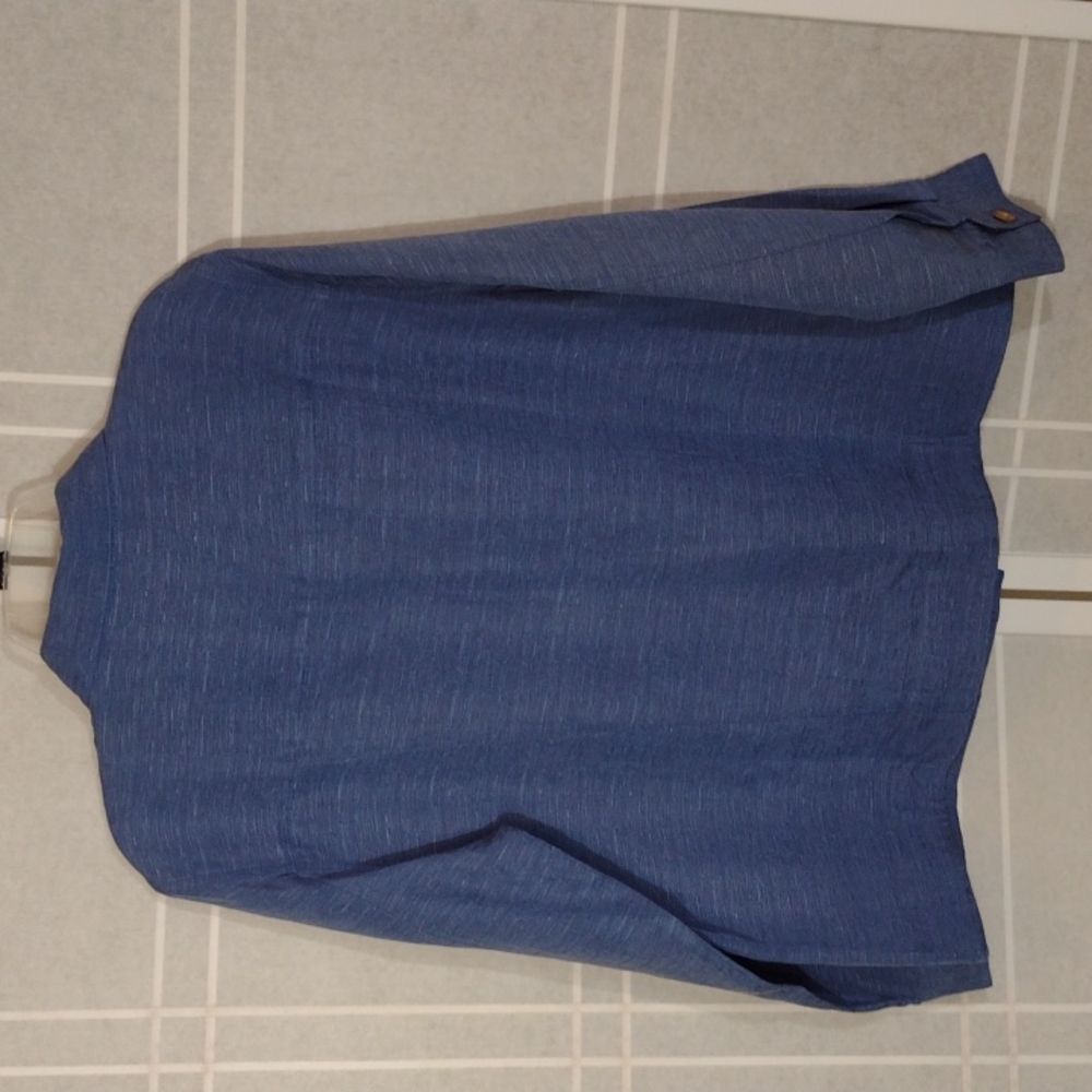 Nomadic Traders Silk And Linen Button-Down Shirt … - image 2